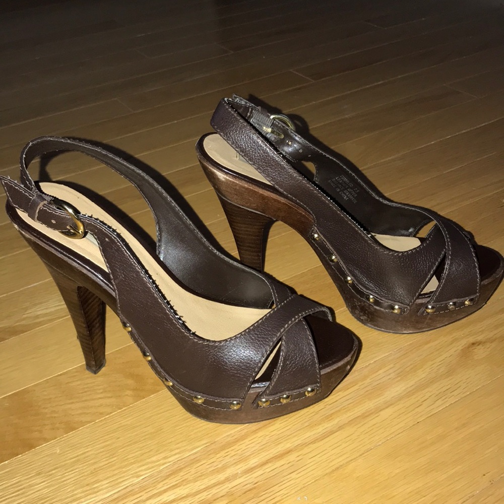 Steve Madden Tumbled Brown Leather, 7.5.
